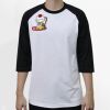 Raglan 3/4 Roundneck Shirt (White Body) Thumbnail