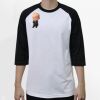 Raglan 3/4 Roundneck Shirt (White Body) Thumbnail