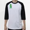 Raglan 3/4 Roundneck Shirt (White Body) Thumbnail