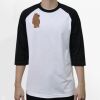 Raglan 3/4 Roundneck Shirt (White Body) Thumbnail