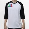 Raglan 3/4 Roundneck Shirt (White Body) Thumbnail