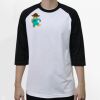 Raglan 3/4 Roundneck Shirt (White Body) Thumbnail