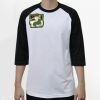 Raglan 3/4 Roundneck Shirt (White Body) Thumbnail