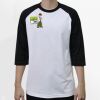 Raglan 3/4 Roundneck Shirt (White Body) Thumbnail