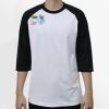 Raglan 3/4 Roundneck Shirt (White Body) Thumbnail