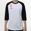 Raglan 3/4 Roundneck Shirt (White Body) Thumbnail