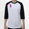Raglan 3/4 Roundneck Shirt (White Body) Thumbnail