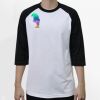 Raglan 3/4 Roundneck Shirt (White Body) Thumbnail