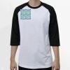Raglan 3/4 Roundneck Shirt (White Body) Thumbnail