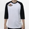 Raglan 3/4 Roundneck Shirt (White Body) Thumbnail