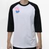 Raglan 3/4 Roundneck Shirt (White Body) Thumbnail