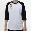 Raglan 3/4 Roundneck Shirt (White Body) Thumbnail