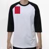 Raglan 3/4 Roundneck Shirt (White Body) Thumbnail