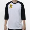 Raglan 3/4 Roundneck Shirt (White Body) Thumbnail