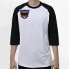 Raglan 3/4 Roundneck Shirt (White Body) Thumbnail