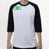 Raglan 3/4 Roundneck Shirt (White Body) Thumbnail