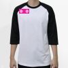 Raglan 3/4 Roundneck Shirt (White Body) Thumbnail