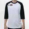 Raglan 3/4 Roundneck Shirt (White Body) Thumbnail