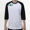 Raglan 3/4 Roundneck Shirt (White Body) Thumbnail