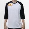 Raglan 3/4 Roundneck Shirt (White Body) Thumbnail