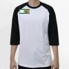 Raglan 3/4 Roundneck Shirt (White Body) Thumbnail
