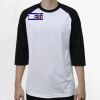 Raglan 3/4 Roundneck Shirt (White Body) Thumbnail