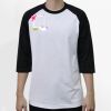 Raglan 3/4 Roundneck Shirt (White Body) Thumbnail