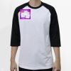 Raglan 3/4 Roundneck Shirt (White Body) Thumbnail