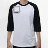 Raglan 3/4 Roundneck Shirt (White Body) Thumbnail