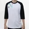 Raglan 3/4 Roundneck Shirt (White Body) Thumbnail