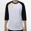 Raglan 3/4 Roundneck Shirt (White Body) Thumbnail