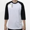 Raglan 3/4 Roundneck Shirt (White Body) Thumbnail