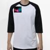 Raglan 3/4 Roundneck Shirt (White Body) Thumbnail