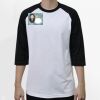 Raglan 3/4 Roundneck Shirt (White Body) Thumbnail