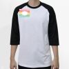 Raglan 3/4 Roundneck Shirt (White Body) Thumbnail