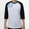 Raglan 3/4 Roundneck Shirt (White Body) Raglan 3/4 Roundneck Shirt (White Body) Thumbnail