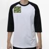 Raglan 3/4 Roundneck Shirt (White Body) Thumbnail