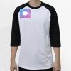 Raglan 3/4 Roundneck Shirt (White Body) Thumbnail