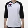 Raglan 3/4 Roundneck Shirt (White Body) Thumbnail