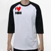 Raglan 3/4 Roundneck Shirt (White Body) Raglan 3/4 Roundneck Shirt (White Body) Thumbnail