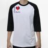 Raglan 3/4 Roundneck Shirt (White Body) Raglan 3/4 Roundneck Shirt (White Body) Thumbnail