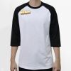 Raglan 3/4 Roundneck Shirt (White Body) Thumbnail