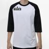 Raglan 3/4 Roundneck Shirt (White Body) Thumbnail