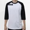 Raglan 3/4 Roundneck Shirt (White Body) Thumbnail