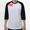 Raglan 3/4 Roundneck Shirt (White Body) Thumbnail