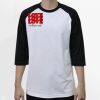 Raglan 3/4 Roundneck Shirt (White Body) Thumbnail