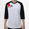 Raglan 3/4 Roundneck Shirt (White Body) Thumbnail