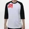 Raglan 3/4 Roundneck Shirt (White Body) Thumbnail