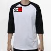 Raglan 3/4 Roundneck Shirt (White Body) Thumbnail
