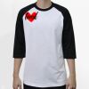 Raglan 3/4 Roundneck Shirt (White Body) Thumbnail